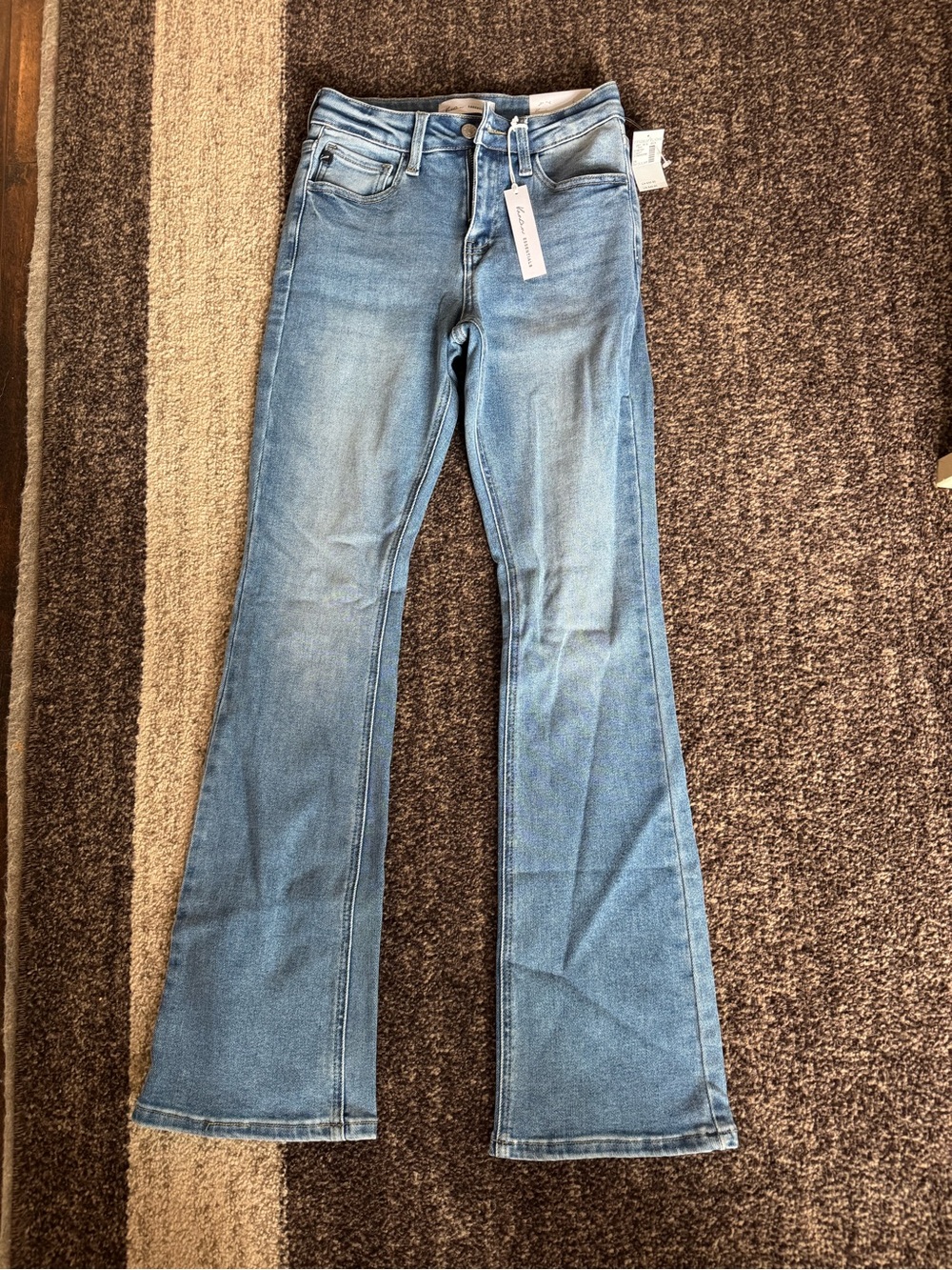 KanCan Light Blue High-Rise Flare Jeans